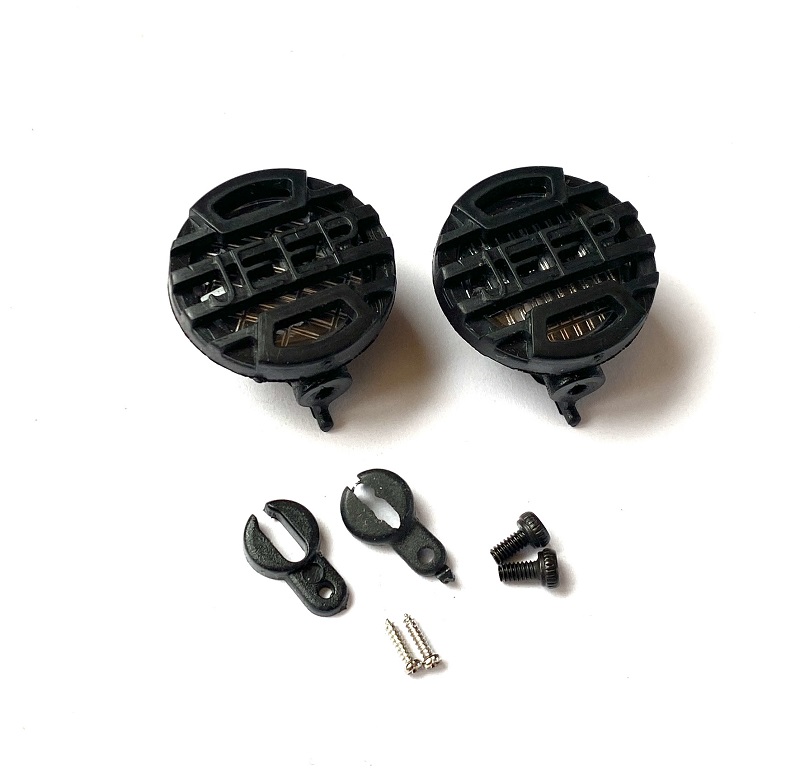 paraboly 22mm pro LED 5mm vč. sklíček JEEP nápis
