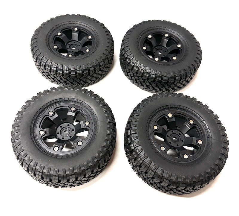 4x pneu AT 1.9" 100mm vč. beadlock disků