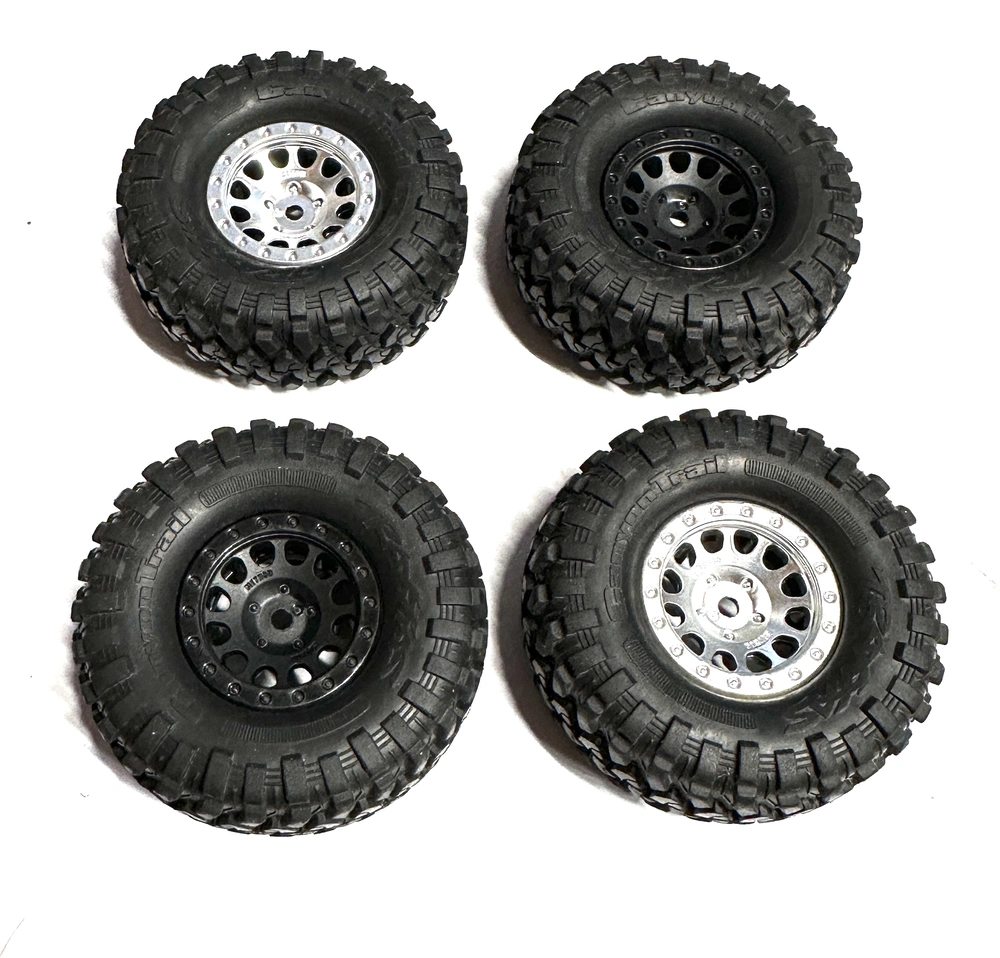 ROZBALENO originál kola 1.0" Traxxas BFGoodrich + beadlock disky Method 1.0"