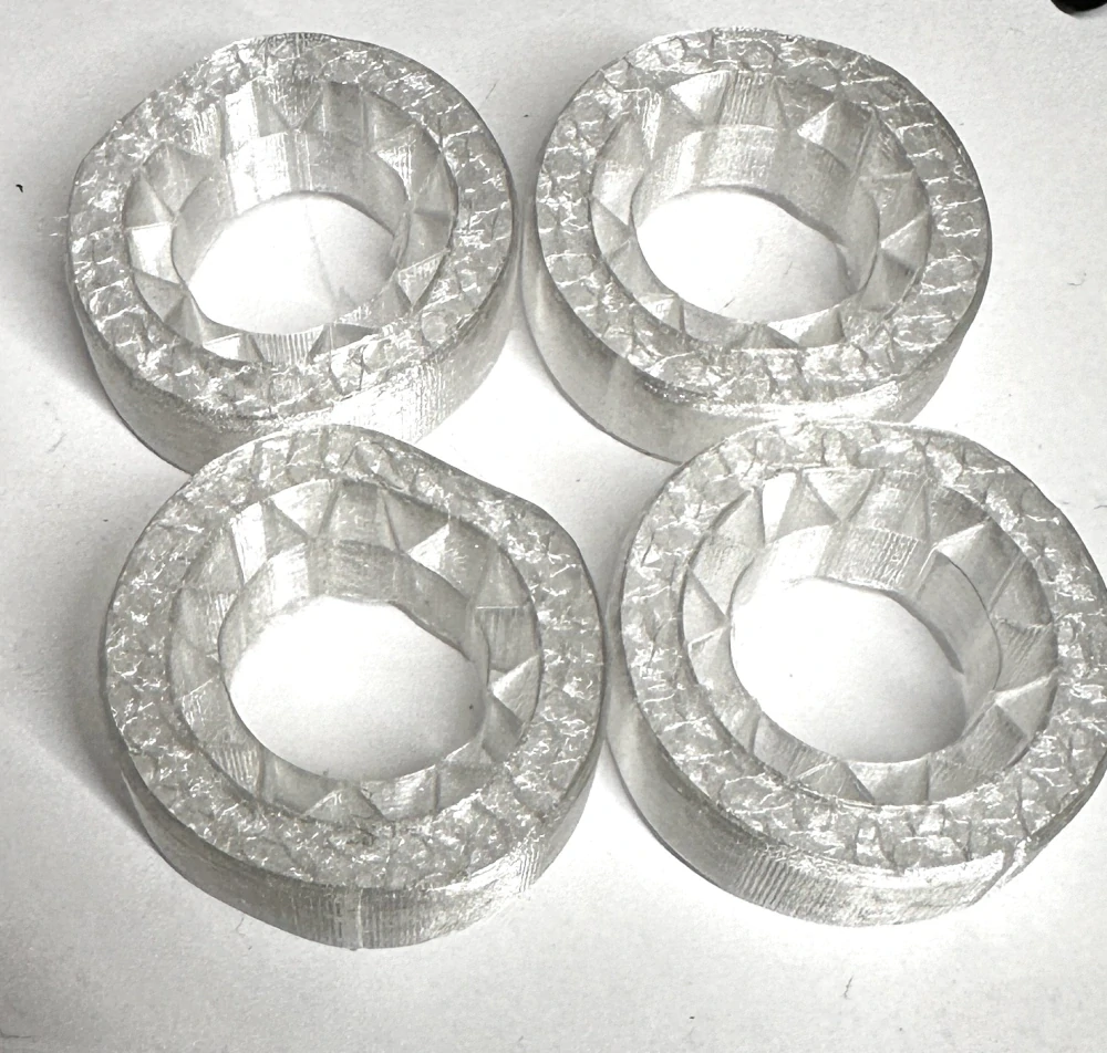 4x plastová/silikonová vložka 1.0" 55x22mm