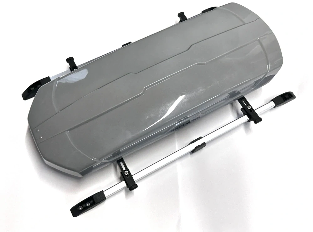 box / rakev na střechu s alu příčníky (šedá)