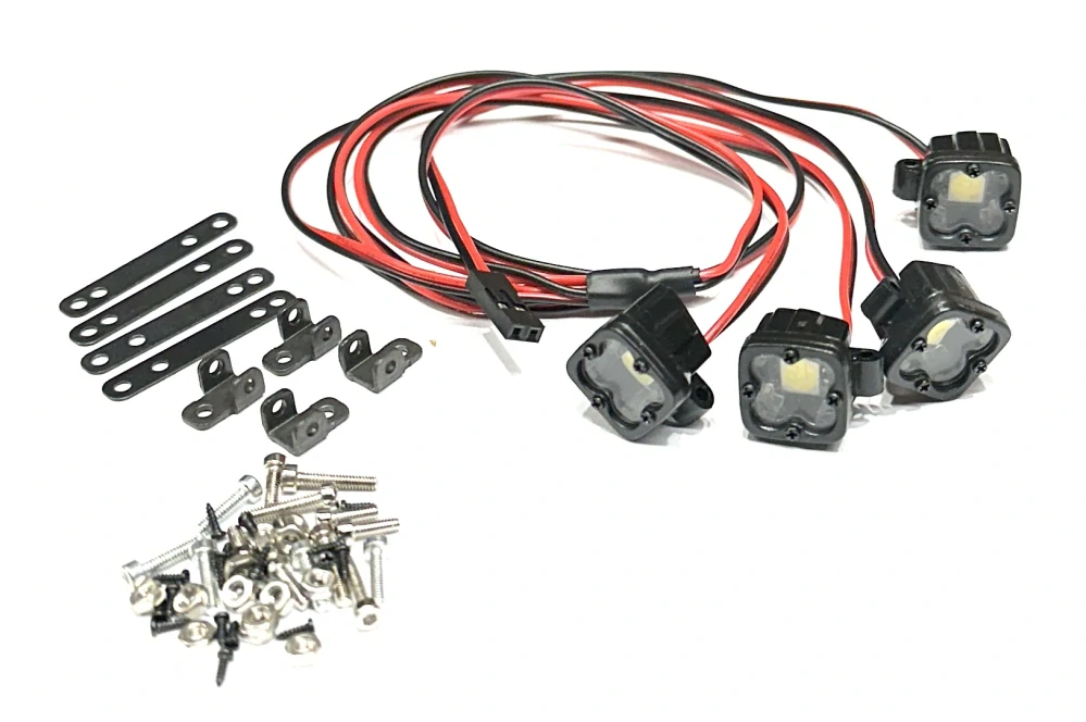 přídavné 4x pracovní světlo + držáky vč. LED s kabeláží