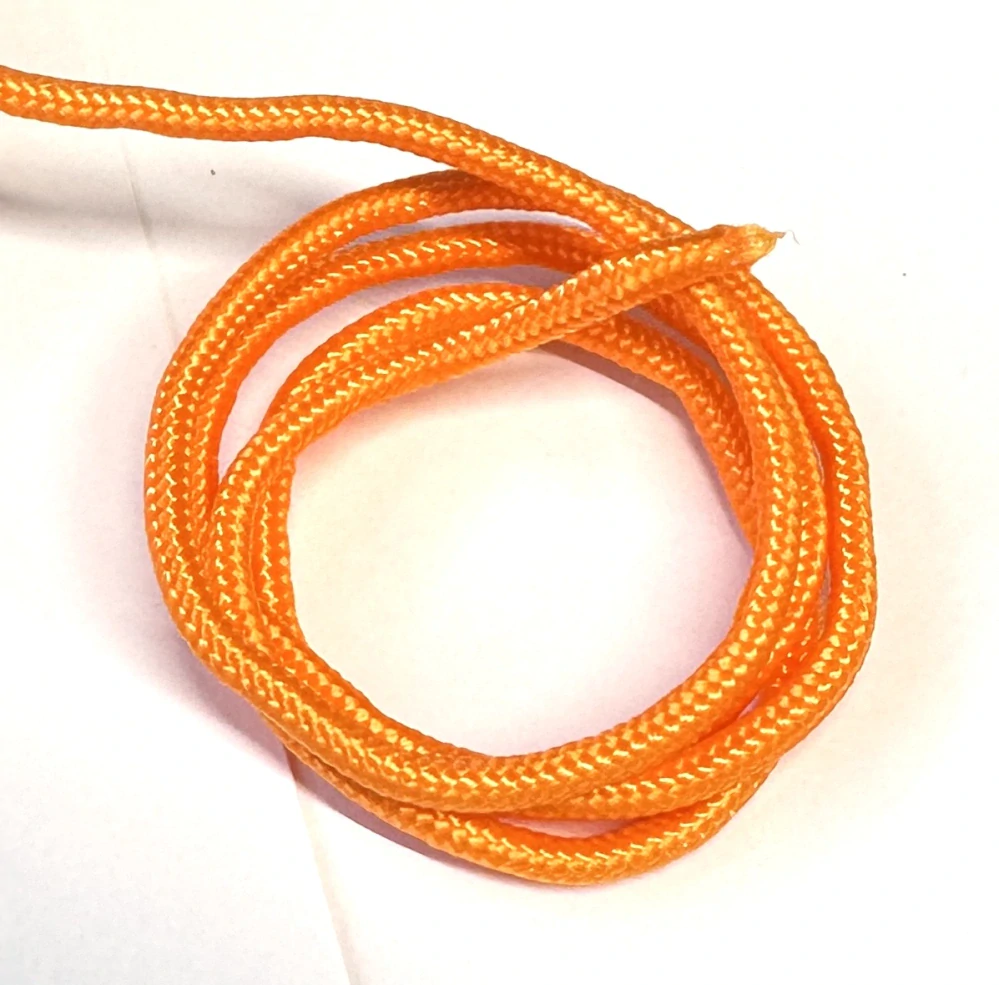 lano 4mm sytě oranžová (délka 1m)