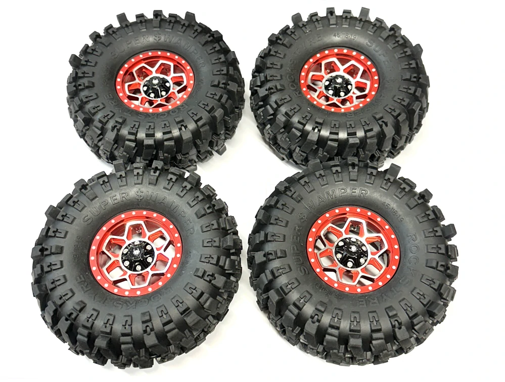 kovové beadlock disky + 4x pneu MudStrike 1.9" 118mm