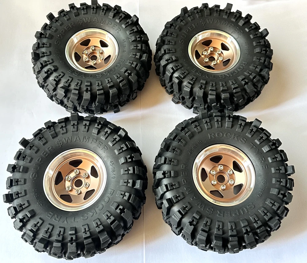 kovové beadlock disky + 4x pneu MudStrike 1.9" 118mm