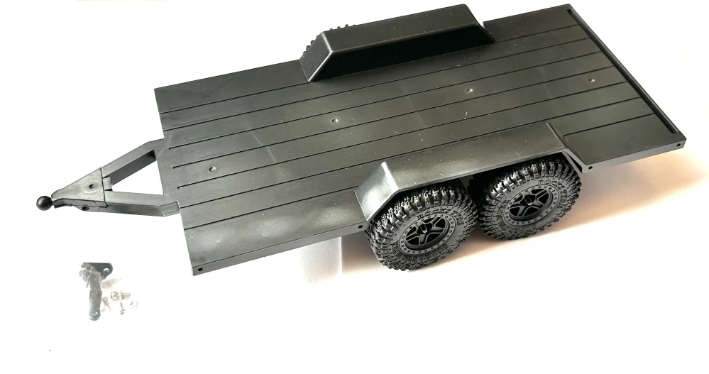 přívěsný dvouosý vozík + tažné TRX-4M 1/18 1/24