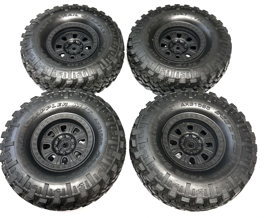 4x beadlock kola Axial 1.9 NittoTrailGrappler M/T R35 s beadlock disky