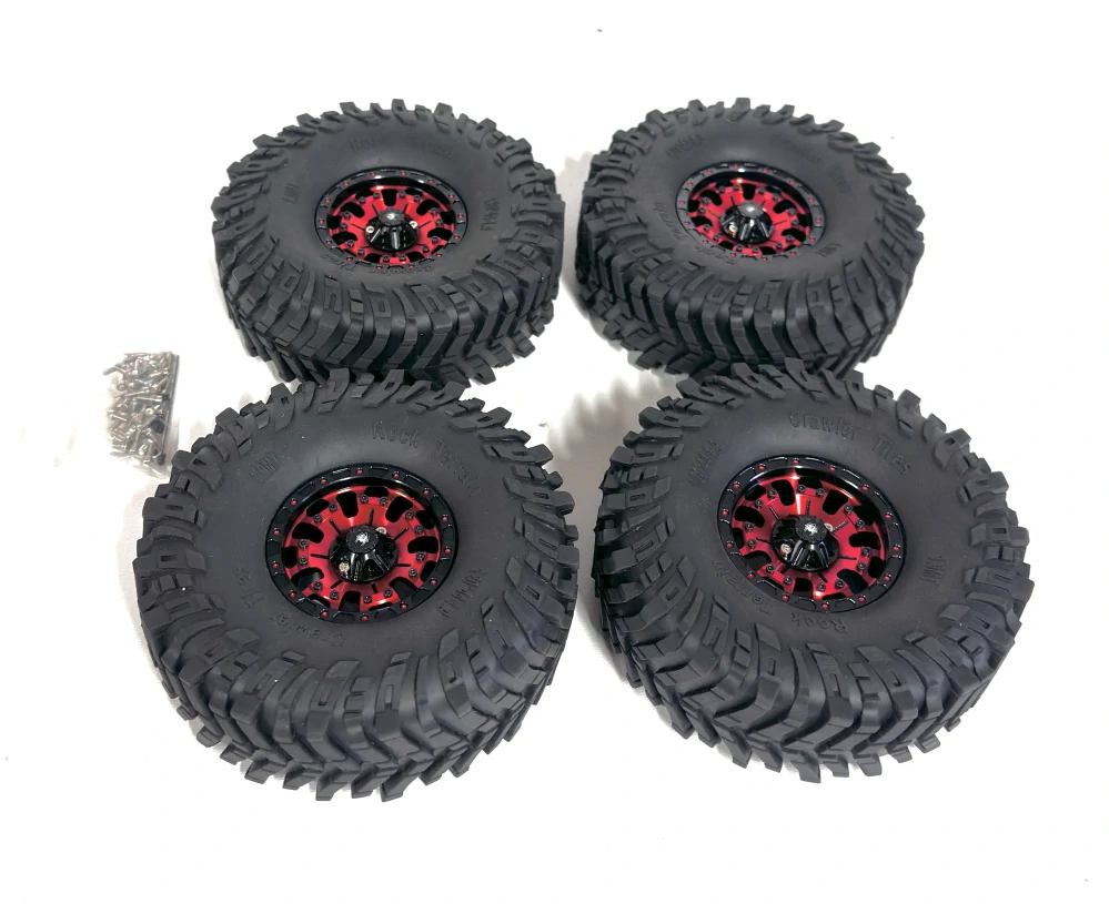 kovové beadlock disky + 4x pneu StrikeMT 1.9" 120x45mm