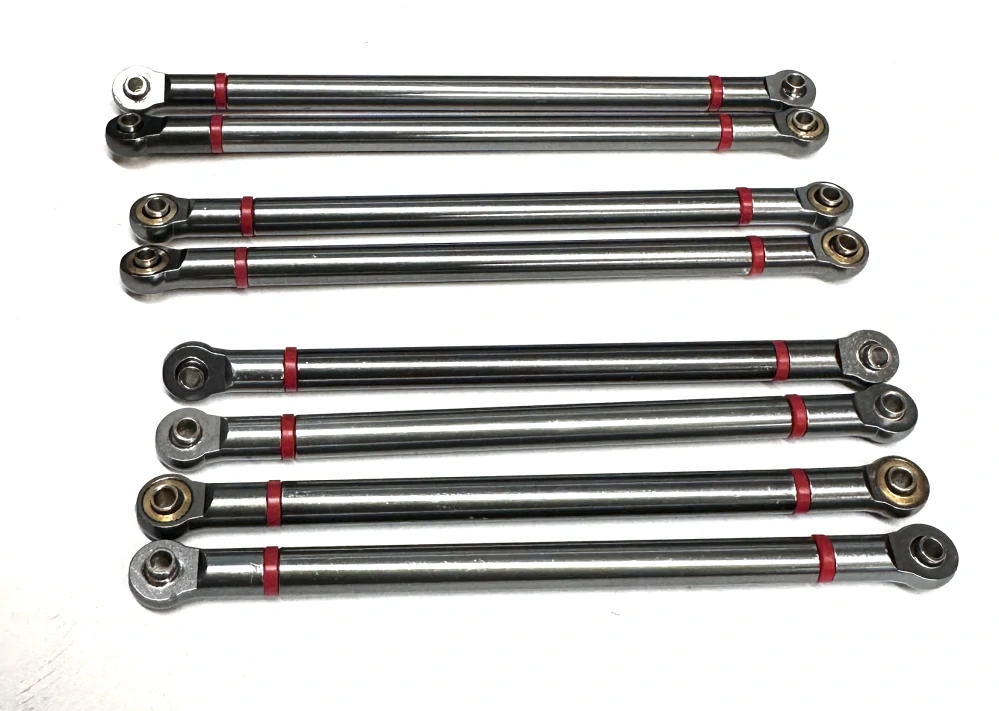 set kovových linků včetně kloubků 2x130mm+ 2x123mm + 4x115mm