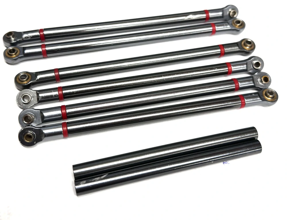 ZÁNOVNÍ set kovových linků včetně kloubků 2x130mm+ 4x123mm + 2x tyč 89mm
