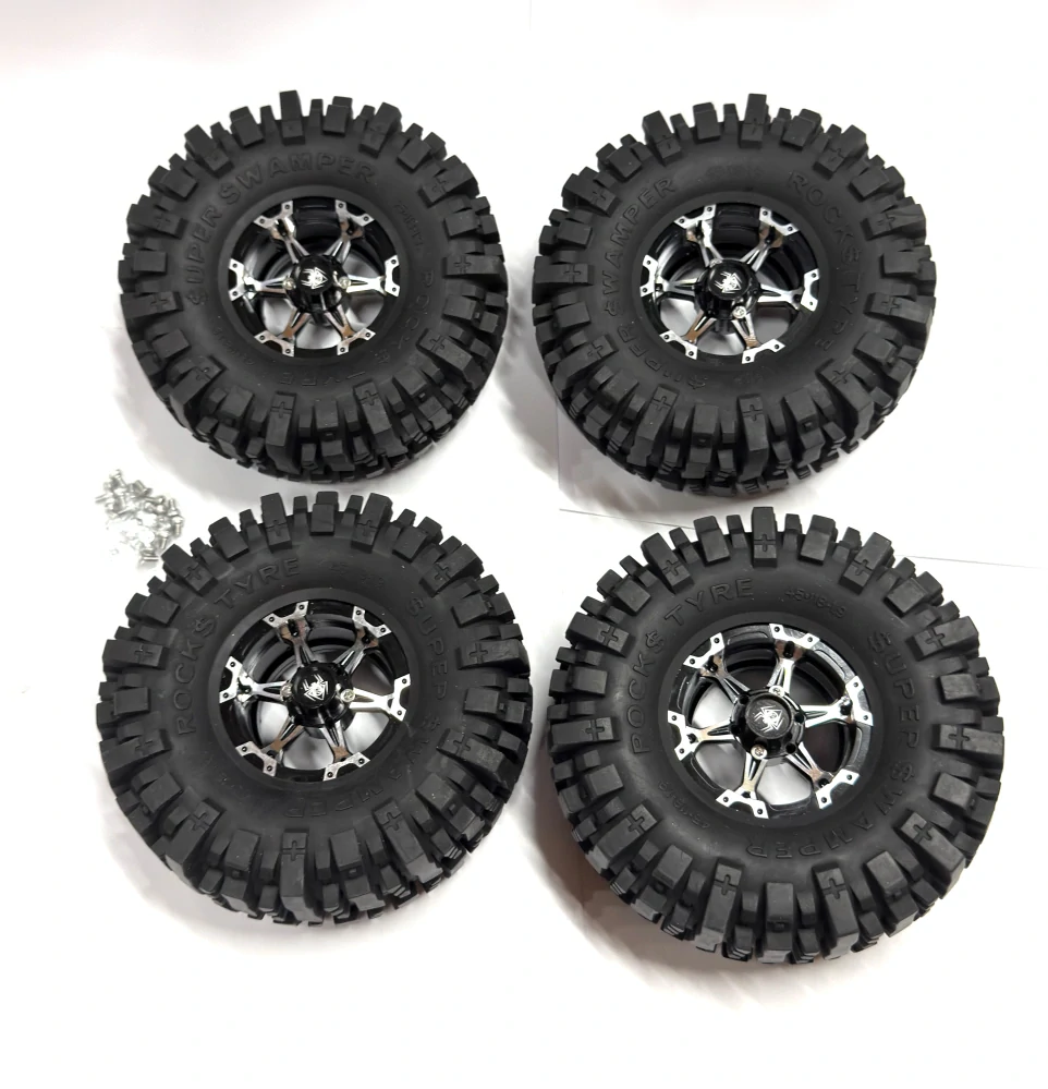kovové beadlock disky + 4x Mud Slingers 1.9" 118mm