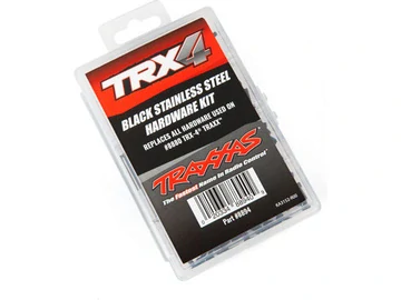 Traxxas součásti podvozku nerezové černěné (sada pro TRX-4 Traxx)