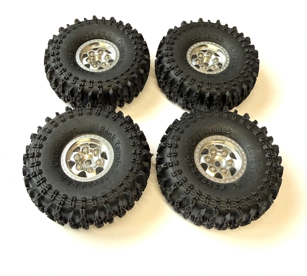 kovové beadlock disky 1.0" + pneu 63x24mm