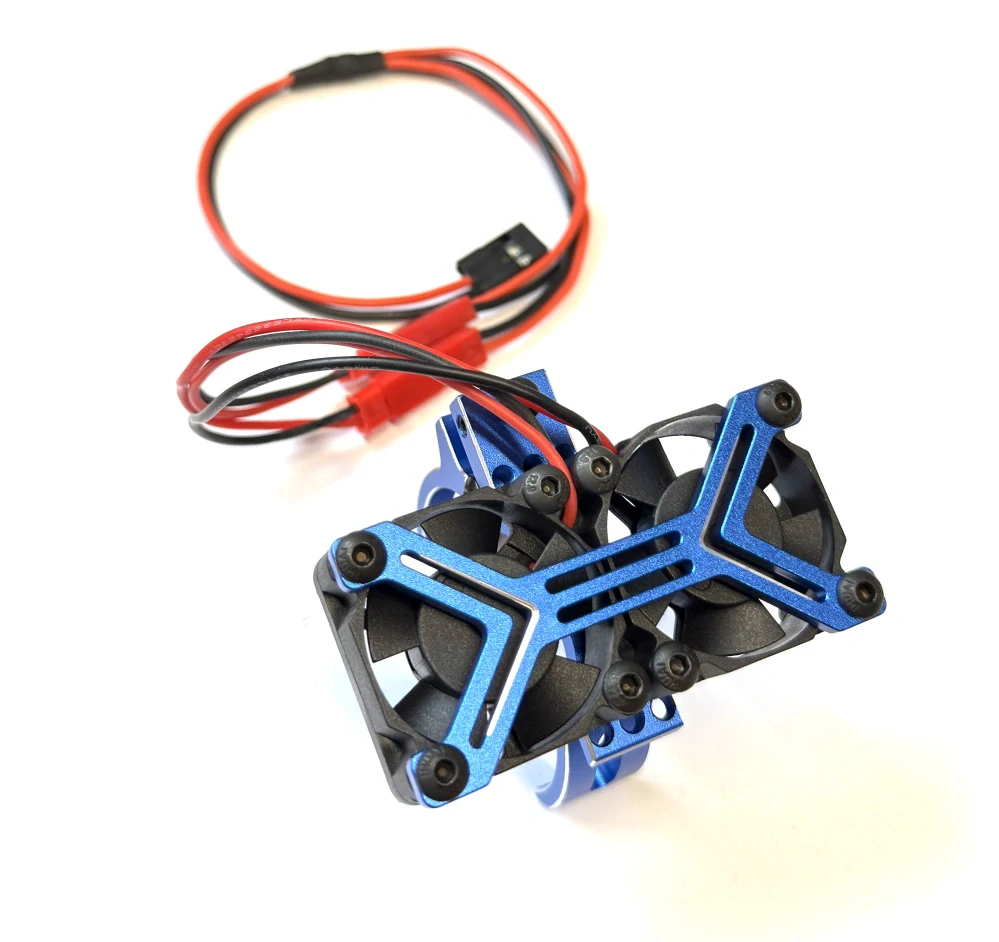výkonný chladič s dvojitým ventilátorem na motory do pr. 42mm (vel.540/550)