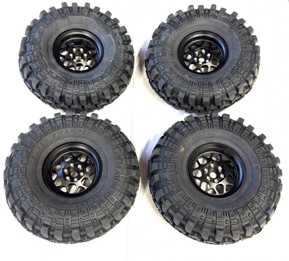 kovové beadlock disky 2.2"+ 4x pneu Pro-Line Interco Super Swamper G8 137x52mm