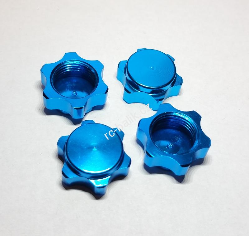 krytky kol 17mm modré