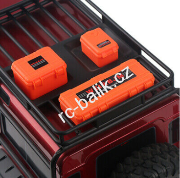 3x střešní box pro TRX-4 - oranžový