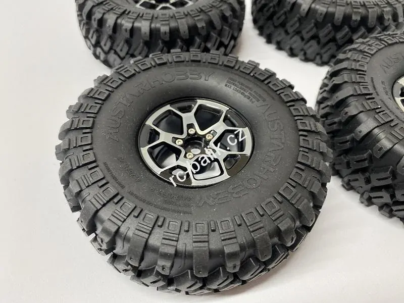 kovové beadlock disky 1.9"+ 4x pneu 122mm TRX-4