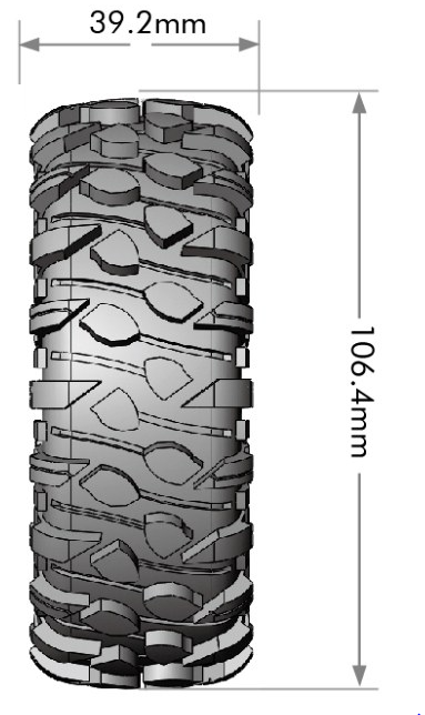CR-ROWDY Class 1 1.9 - Pneumatiky s vložkou (106x38mm)