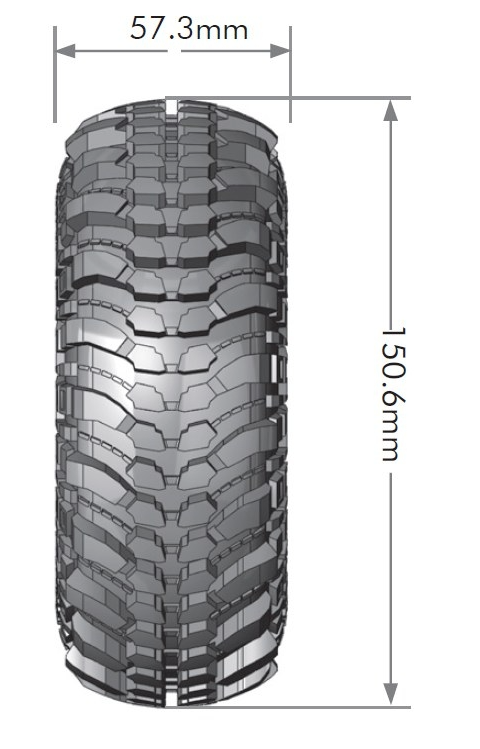CR-CHAMP 2.2 - Pneumatiky s vložkou (150x57mm)
