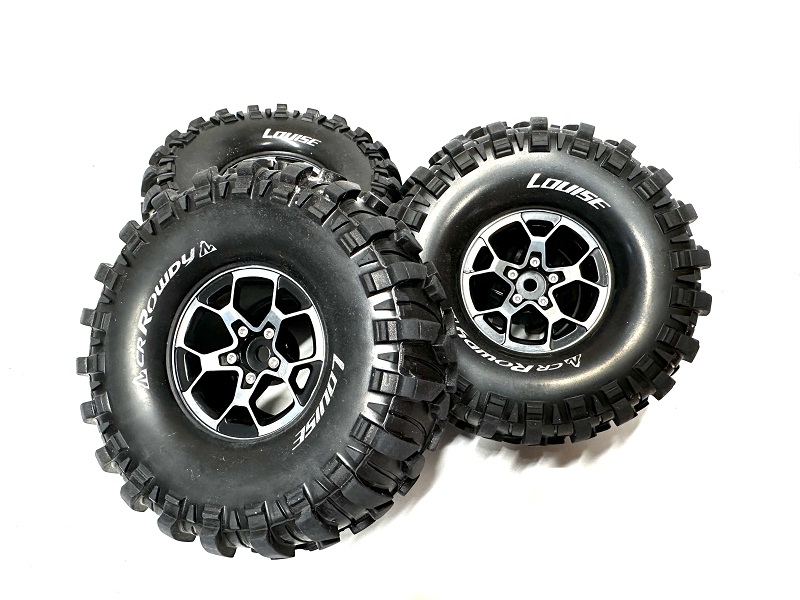 těžké kovové beadlock disky + 4x pneu CR-Rowdy 121mm