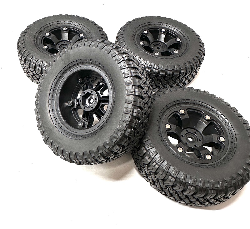 4x pneu AT 1.9" 100mm vč. beadlock disků