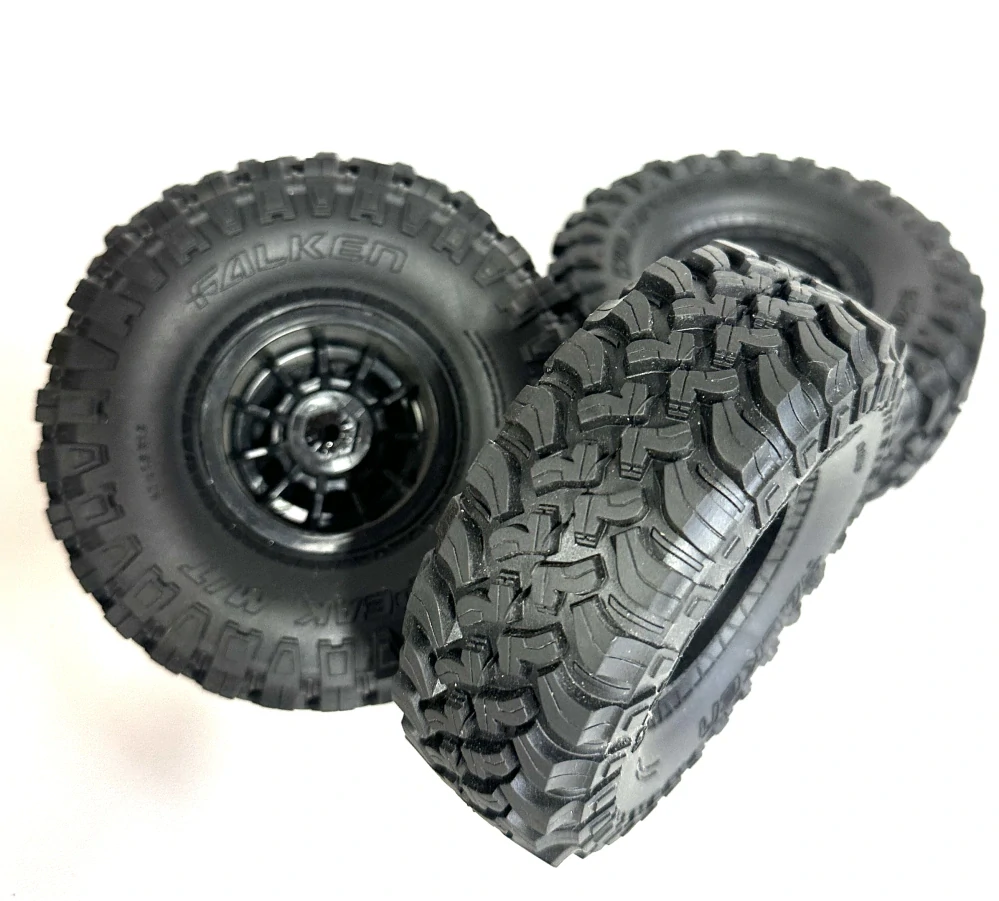 4x kola Axial 1.9 Falken Wildpeak M/T s disky a pokličkami