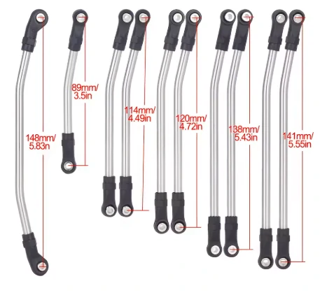 sada nerez linků Axial SCX10 II (313mm)