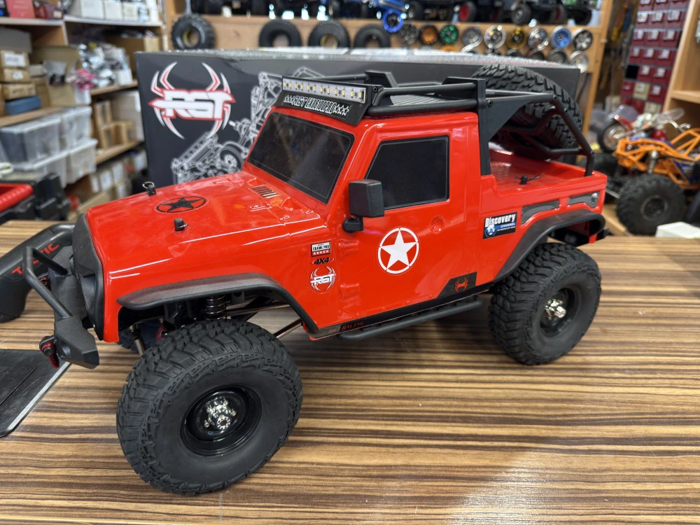 ROCK CRUISER PRO 1/10 - komplet s elektrem, Červená