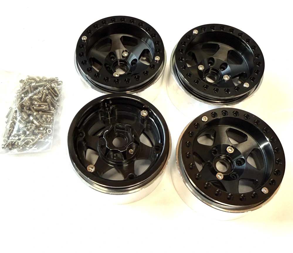 kovové beadlock disky 1.9 4ks - deepdish 