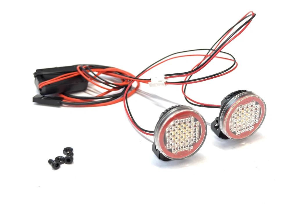 vysocesvítivé přídavné pracovní světlo 22mm + držáky + 2x LED s kabeláží a regulace