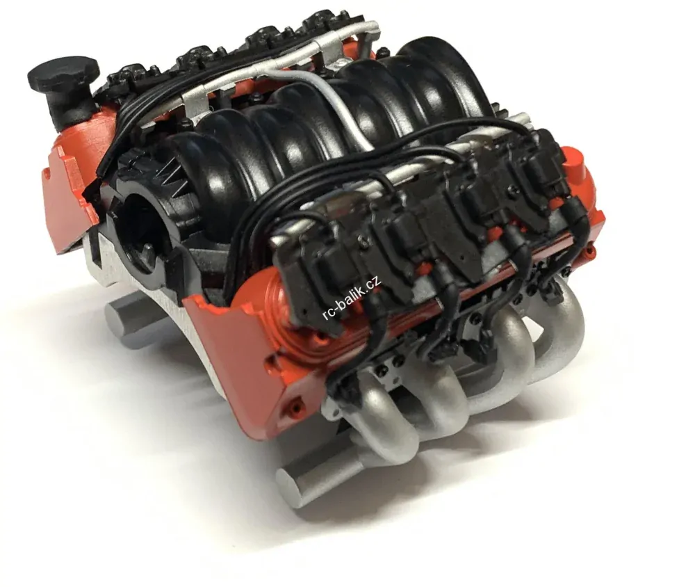 maketa motoru V8 s chlazením 1/10