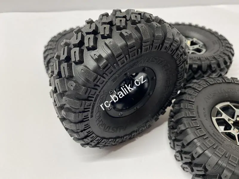 kovové beadlock disky 1.9"+ 4x pneu 122mm TRX-4