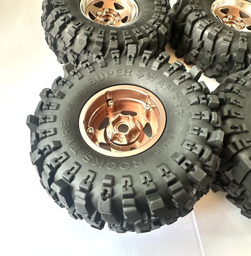 kovové beadlock disky + 4x pneu MudStrike 1.9" 118mm