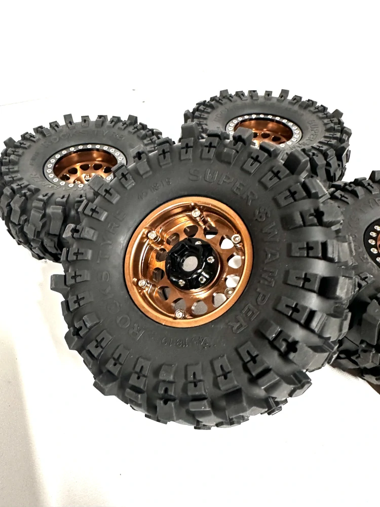 kovové deepdish beadlock disky + 4x pneu MudStrike 1.9" 118mm 