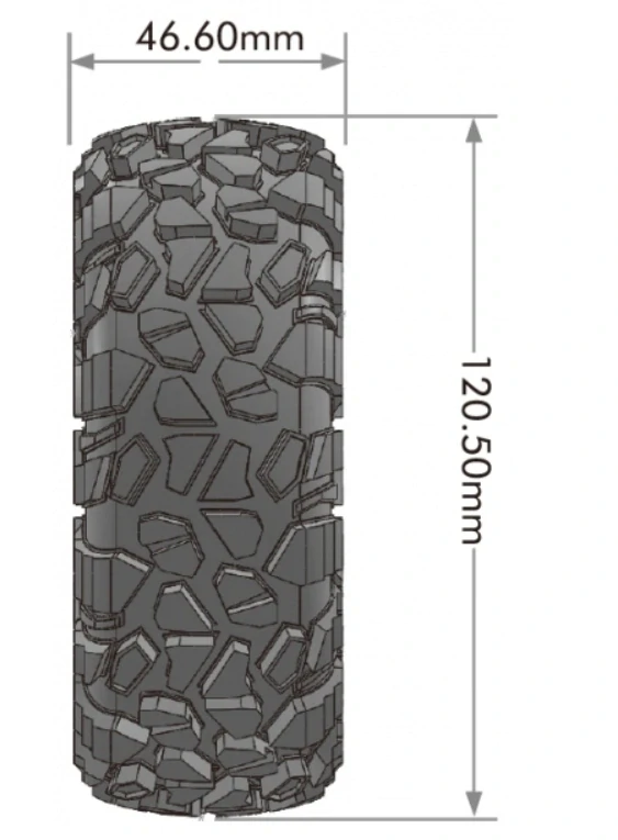 CR-GRAVELSTAGE 1.9 - Pneumatiky s vložkou, 2 ks(120x47mm)