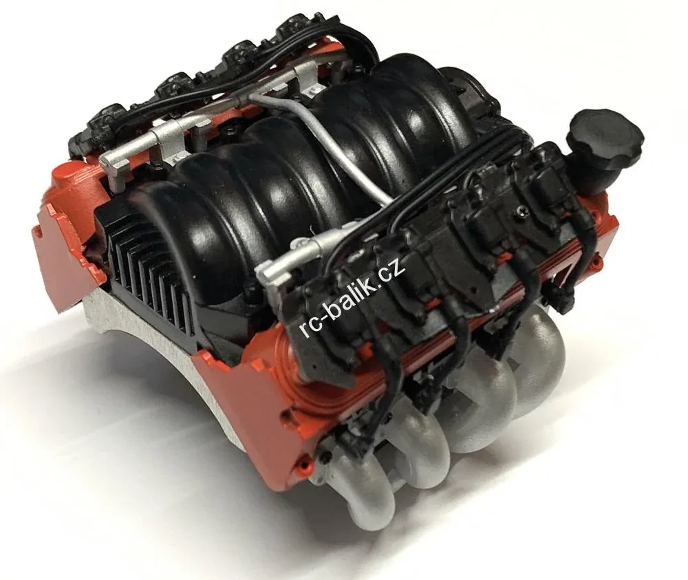 maketa motoru V8 s chlazením 1/10