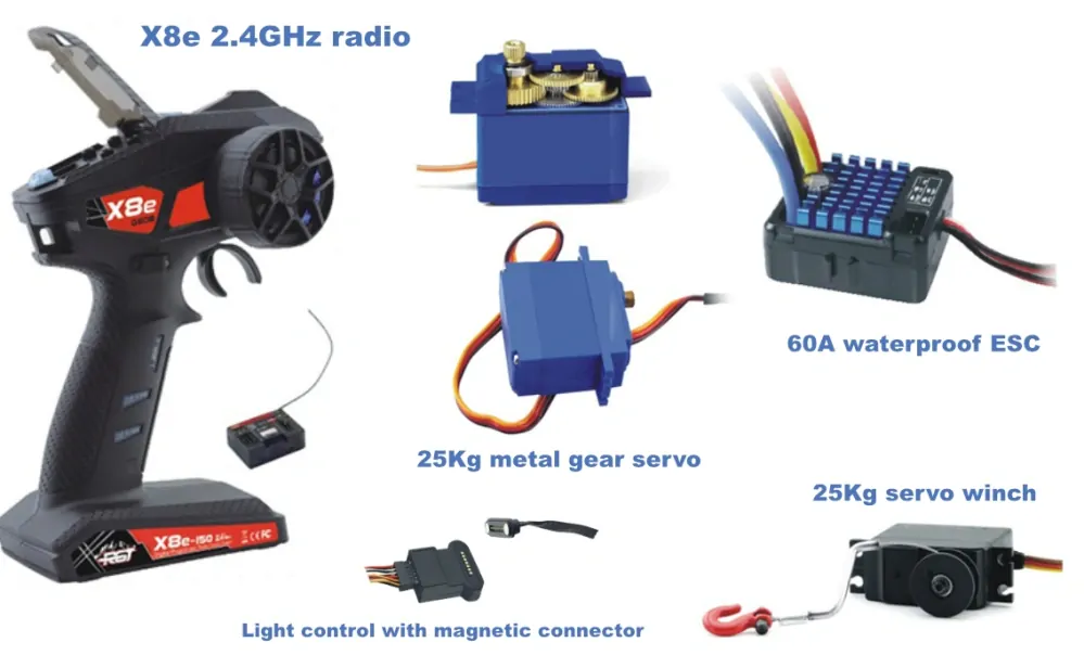 PRO RUNNER 1/10 sada 2,4GHz, Červená