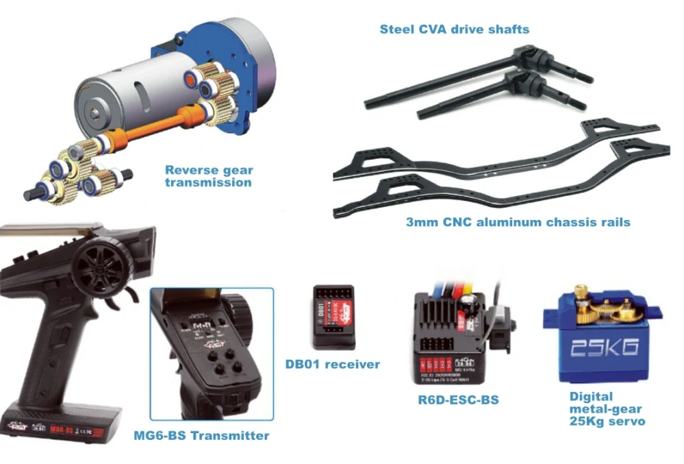 INTRUDER 1/10 sada 2,4GHz, Červená