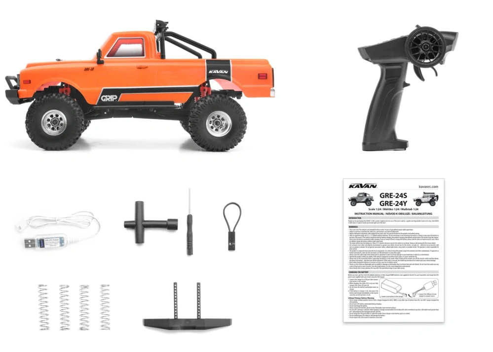 KAVAN GRE-18 RTR crawler 1:18 - oranžový