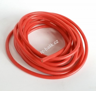 silikonový kabel 16AWG červený