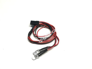 2x červená 5mm LED dioda s kabeláží 40cm