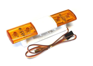 maják oranžový velký oválný 105mm s LED