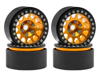 kovové beadlock disky 1.9 4ks oranžové