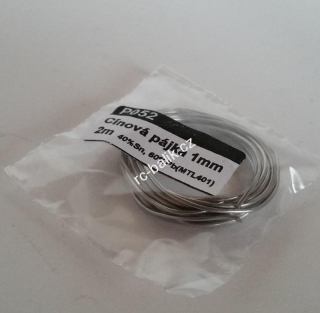cínová pájka 1mm, délka 2m