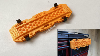 vyprošťovací deska 2ks s držákem na TRX-4 - maketa oranžová
