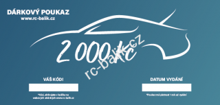 dárkový poukaz 2000kč