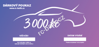 dárkový poukaz 3000kč