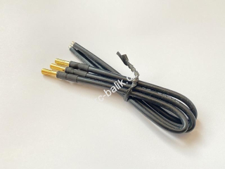 3x konektor 4mm s kabelem 12AWG 20cm