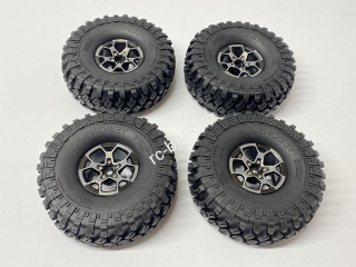 kovové beadlock disky 1.9"+ 4x pneu 122mm TRX-4